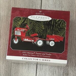 1955 Murray Tractor & Trailer Hallmark 1998 Ornament MIB #5 in the Series